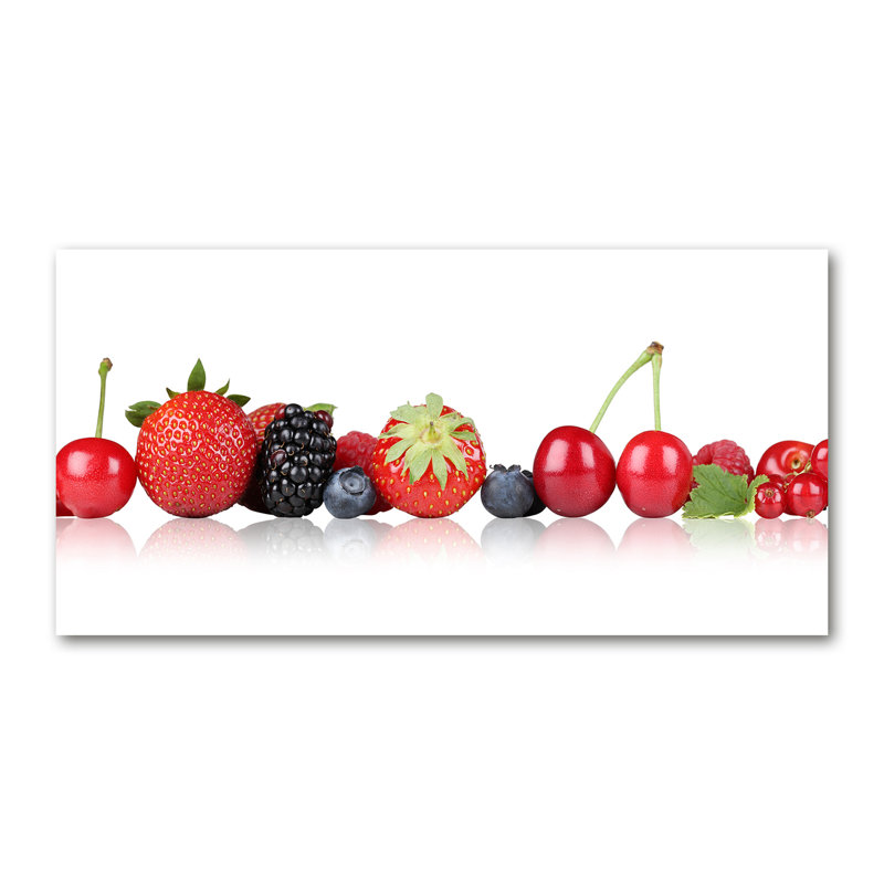 Fruit In A Row - Wrapped Canvas Print