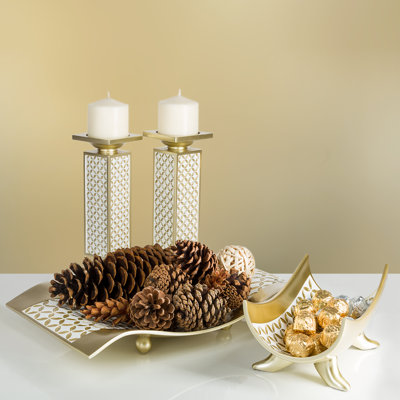 Diamond Lattice Decorative Bowl 1