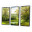 «Beautiful Summer River Through Trees Landscape», ensemble d'art mural sur toile encadré champêtre-1777710725-1777710745