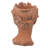 D7x11" Brown Cement Head Bust Decor Piece - Beautify Your Home & Outdoor Ornament, 7.3X6.9X10.6 Inches Garden-368172620-368172623