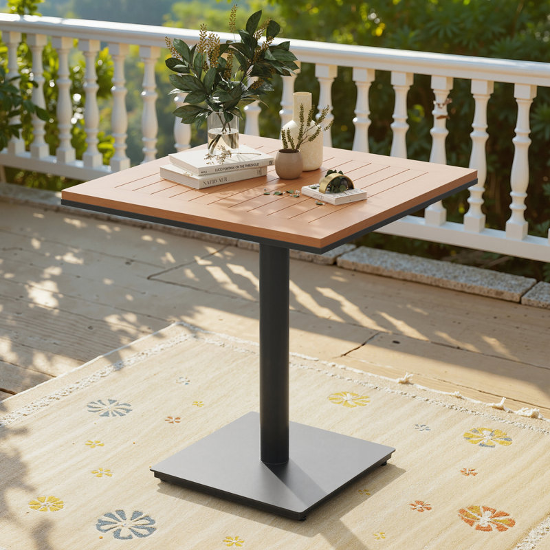 Outdoor Square Patio Bistro Dining Table