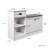  Shoe Storage Bench, Modern Wooden Shoe Cabinet With Flip Drawer And Adjustable Shelf,Off-White-558227971