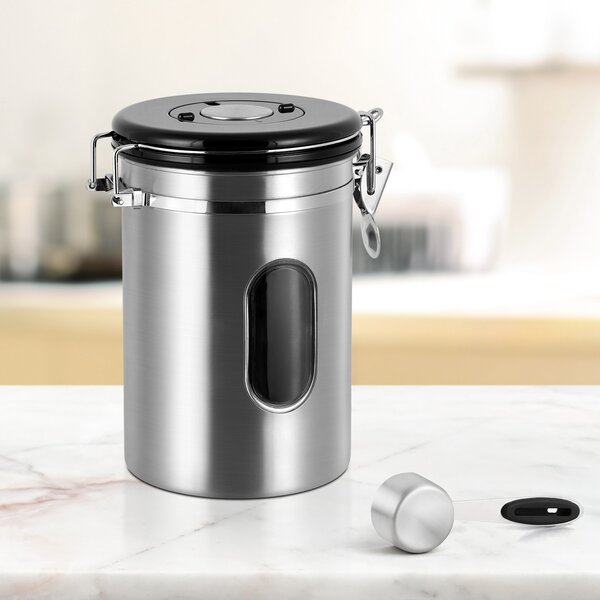  Oggi Stainless Steel Coffee Canister 62 fl oz