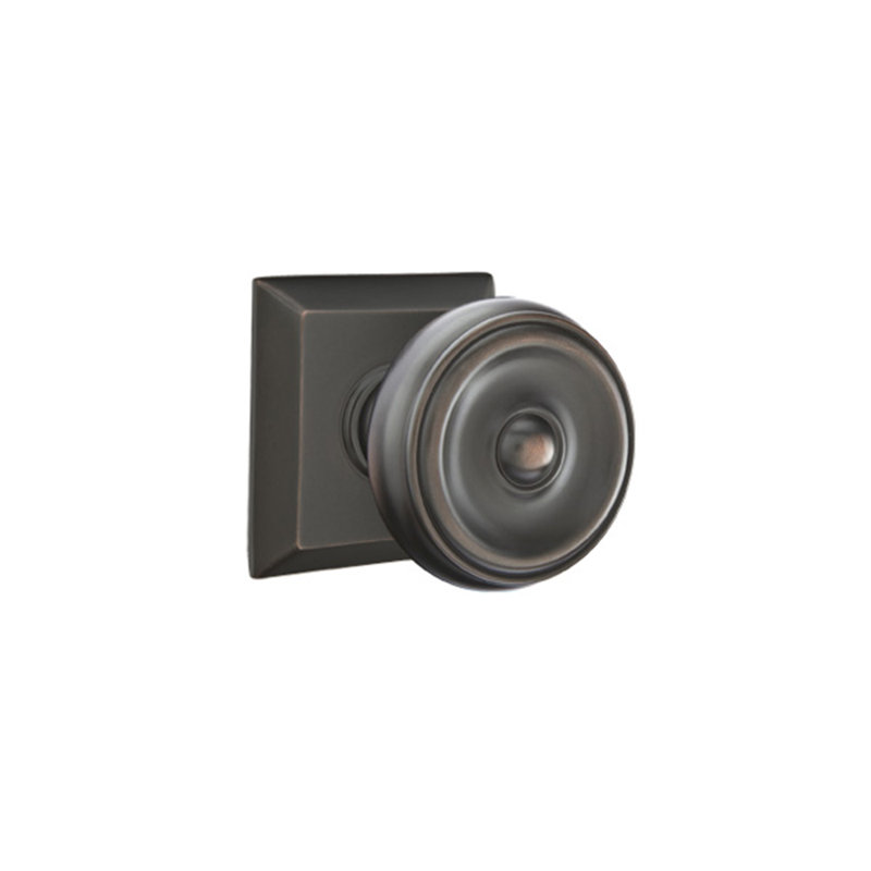 Double Dummy Waverly Knob with Quincy Rose, Oil Rubbed Bronze