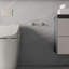 Ensemble d'accessoires de salle de bain mural 2 pièces avec anneau à serviette, porte-papier hygiénique en nickel brossé-121793962