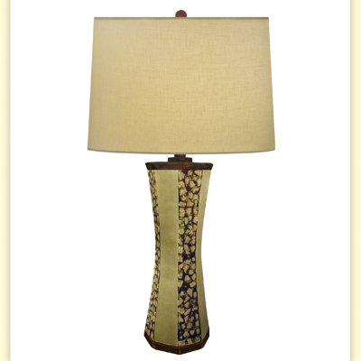 Lampe de table 30" en porcelaine d’oeuf de coquillage Impression