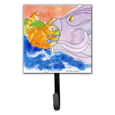 Porte-laisse et crochet mural pour chat et grand poisson
