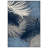 Floral Navy/Ivory Indoor/Outdoor High-Low Area Rug-770341910-688908306