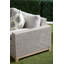 Canapé de patio avec coussin teck Boudreaux