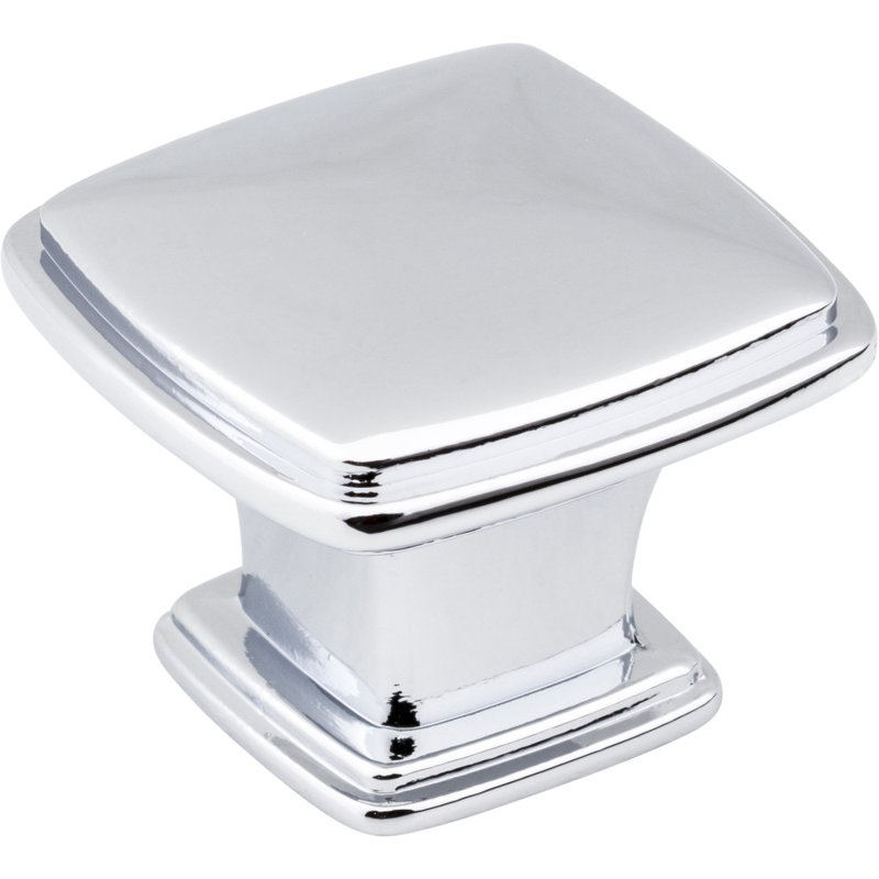 Milan I Square Knob, Polished Chrome