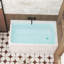 Baignoire autoportante de 47 po en acrylique, forme rectangulaire spacieuse, finition blanc brillant, trop-plein chromé et bonde escamotable certifiée CUPC