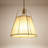 4-Light Beige Woven Cotton Thread Chandelier