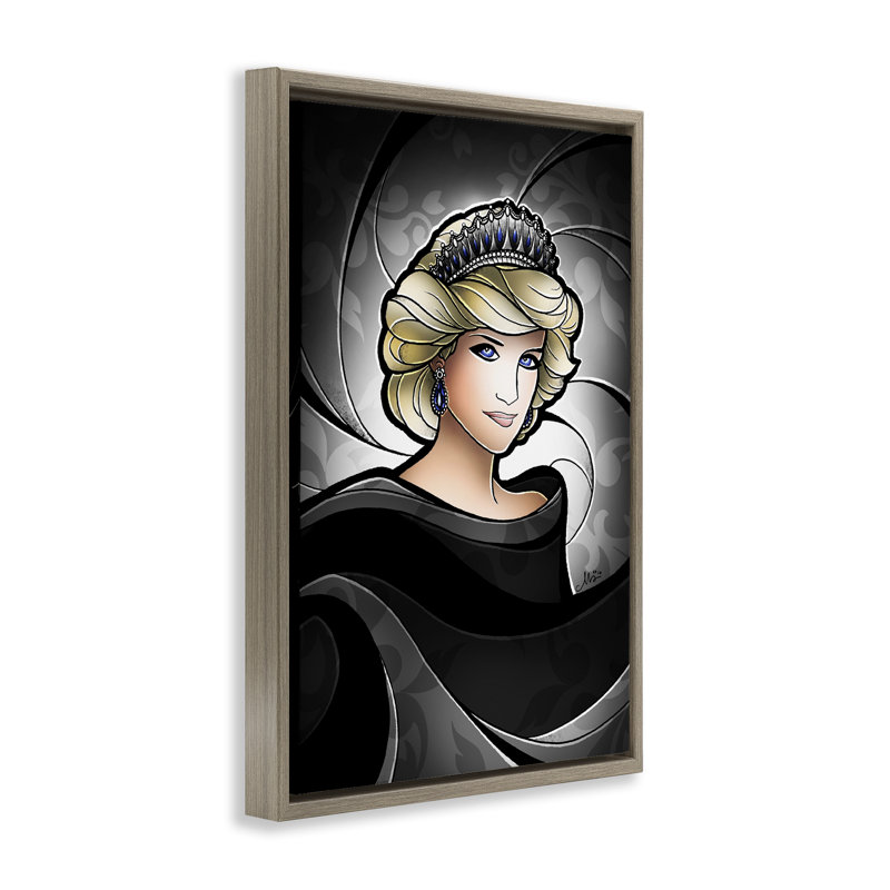 Cadre flottant princesse royale par Mandie Manzano, Cadre flottant orme Montalcino, H 25 po x l 17 po