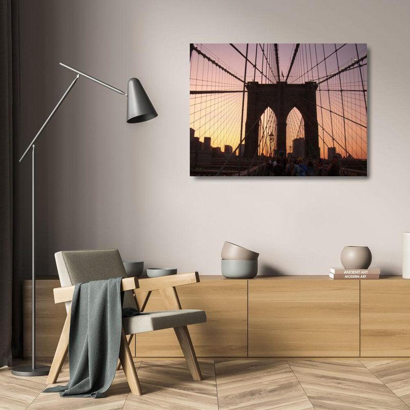 Pont de Brooklyn à New York, H 18 po x l 24 po