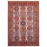 KASEKAZAKIVRE Hand Knotted Wool Area Rug