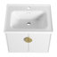 Compact Soft Close Bathroom Vanity, Eco-friendly Plywood, Modern Design For Small Spaces