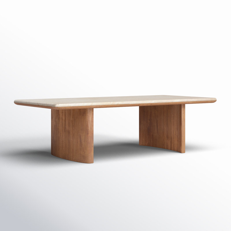 Kip Travertine Coffee Table