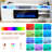 80'' TV Stand for TVs up to 88'' with Electric Fireplace, Power Outlets, LED Lights and Adjustable Shelves-1314344021-1285988139
