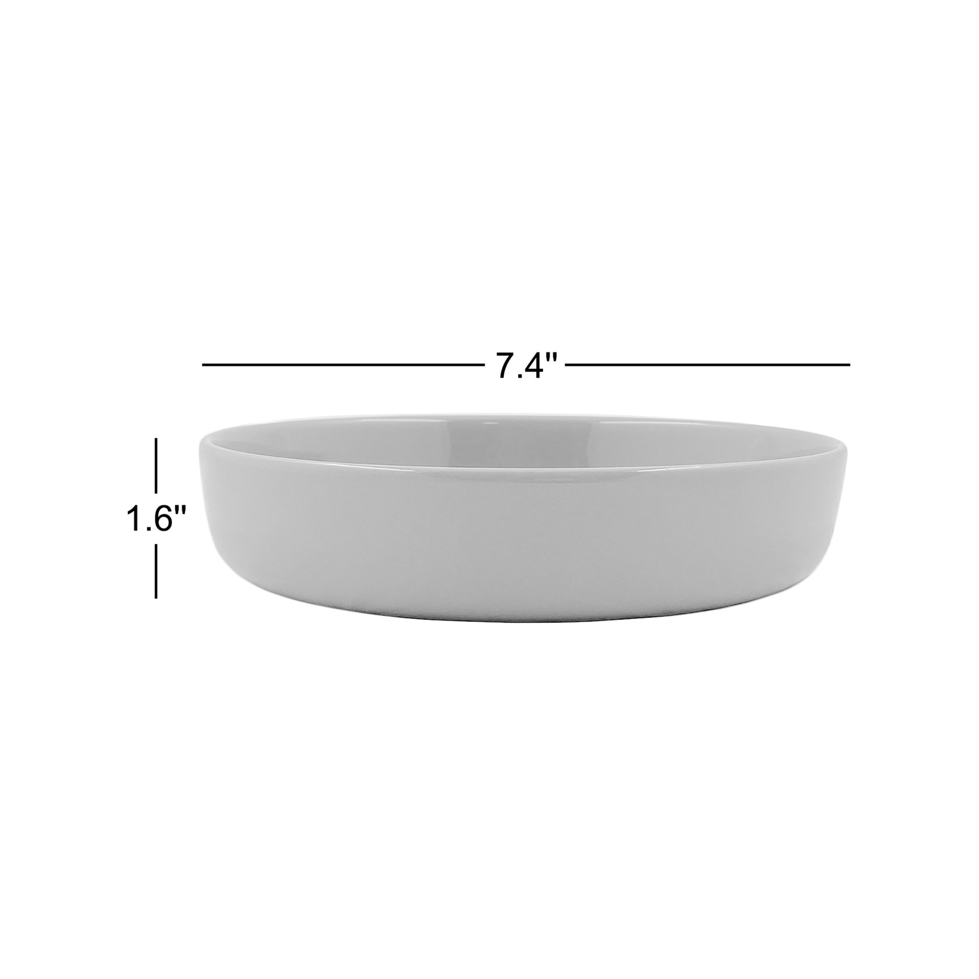 Canvas Home Reims Stoneware Salad Bowl 14oz, Dark Gray