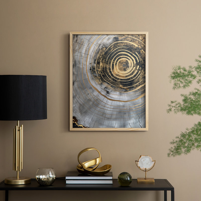 ABSTRACT Series CCLXVI Framed Print - Solid Wood, 11'' H x 9'' W