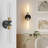 Black and Gold Wall Sconces(Set of 2)-1313122656