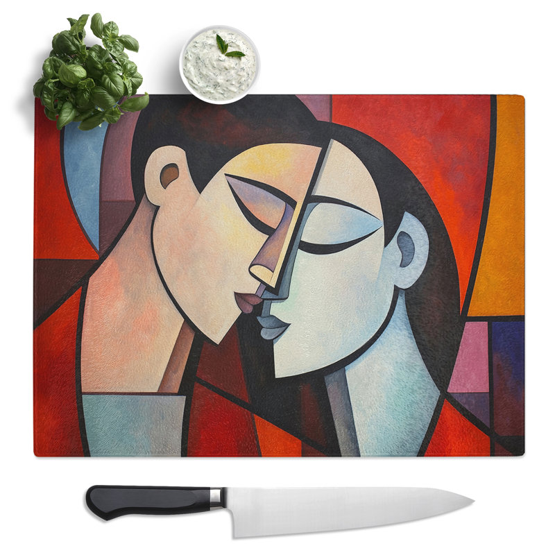Lovers Constructivism No.3  Glass Chopping Board