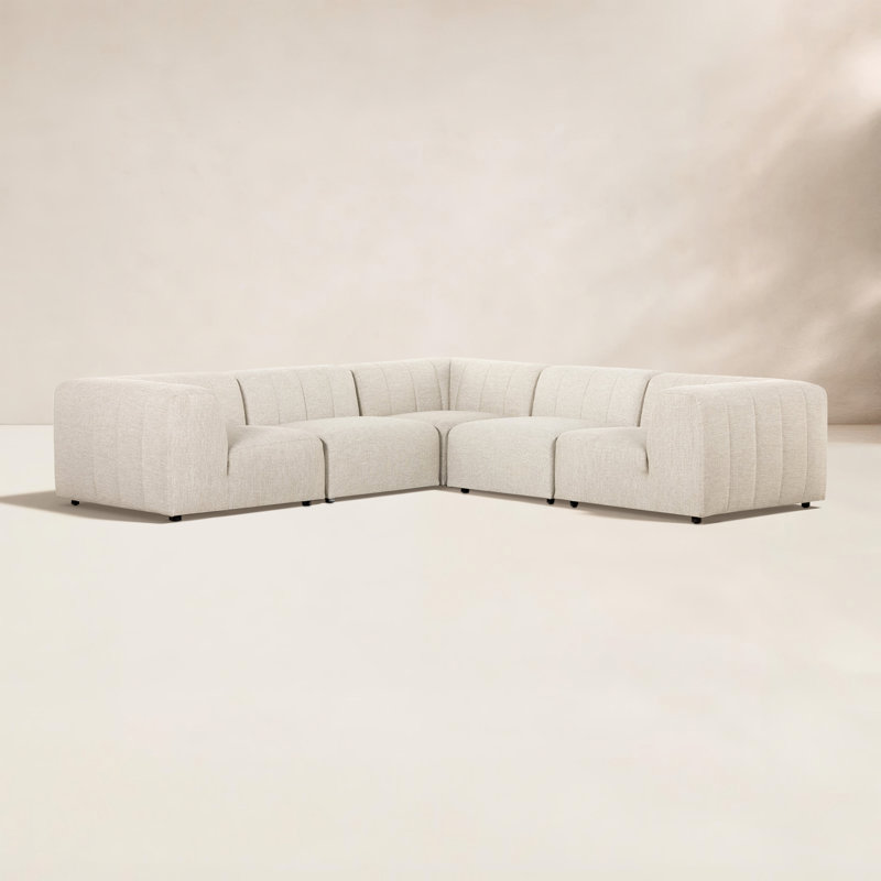 Neddie Outdoor 5 Pc Sectional-Faye Sand