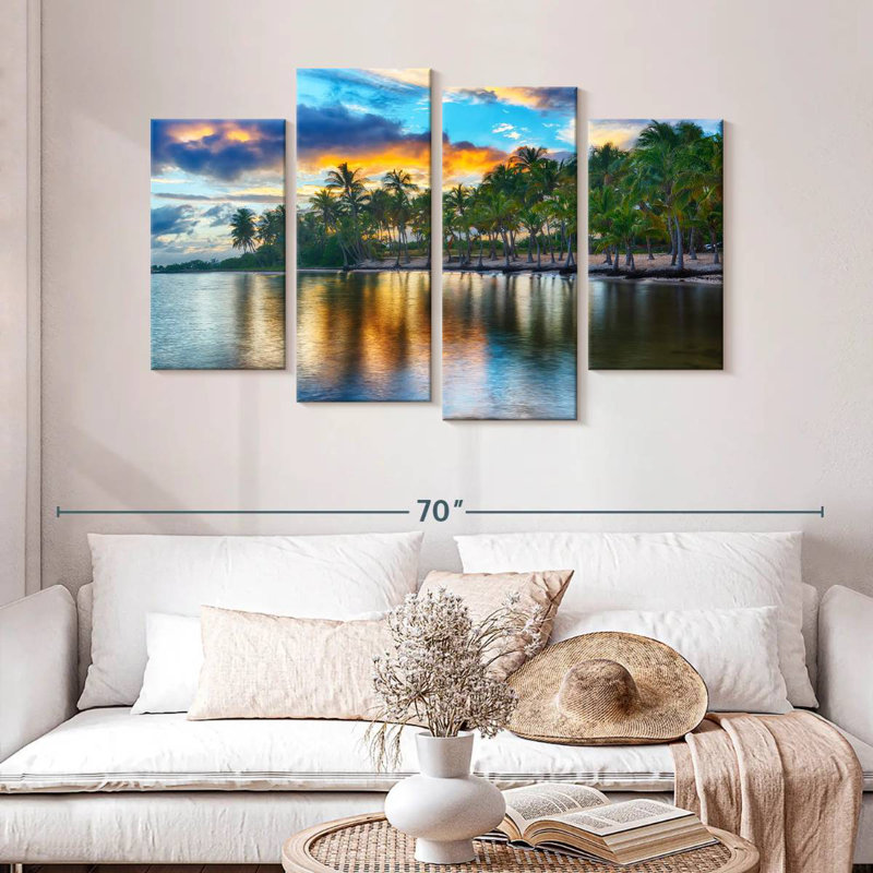 Anse Champagne Palm Beach, H 32 po x l 52 po