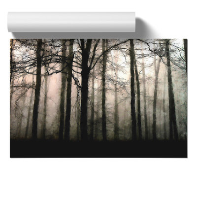 Sunlight Forest Painting - Frameless Print
