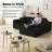 Modular Cloud Sectional Sofa, Deep Seat L-Shaped Couch with Chaise, Corduroy Upholstered Boneless Sofa, No Assembly Required, High-Weight 600 LBS for Living Room-819730761
