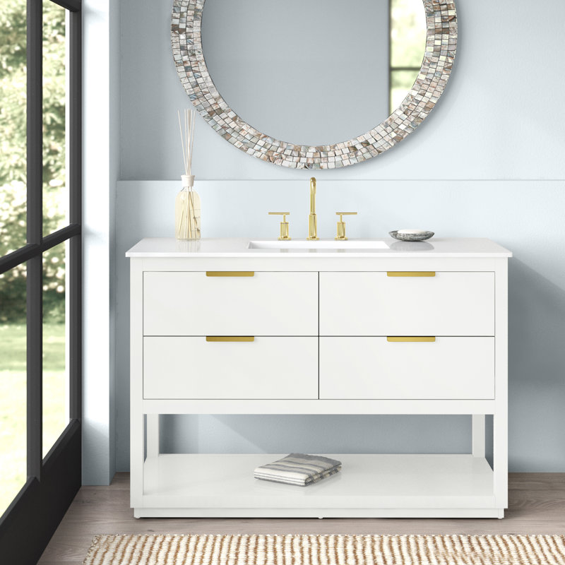 Radnor 48 Inch Single Bathroom Vanity, Blue