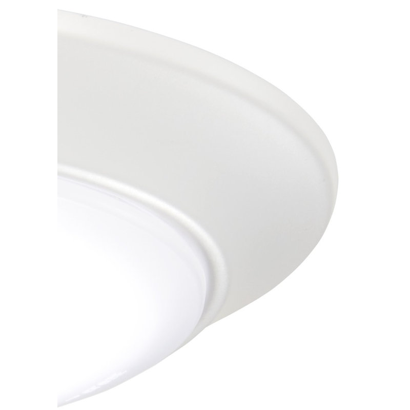 Plafonnier encastré 1 lumière 7,5 po Zelman, Blanc