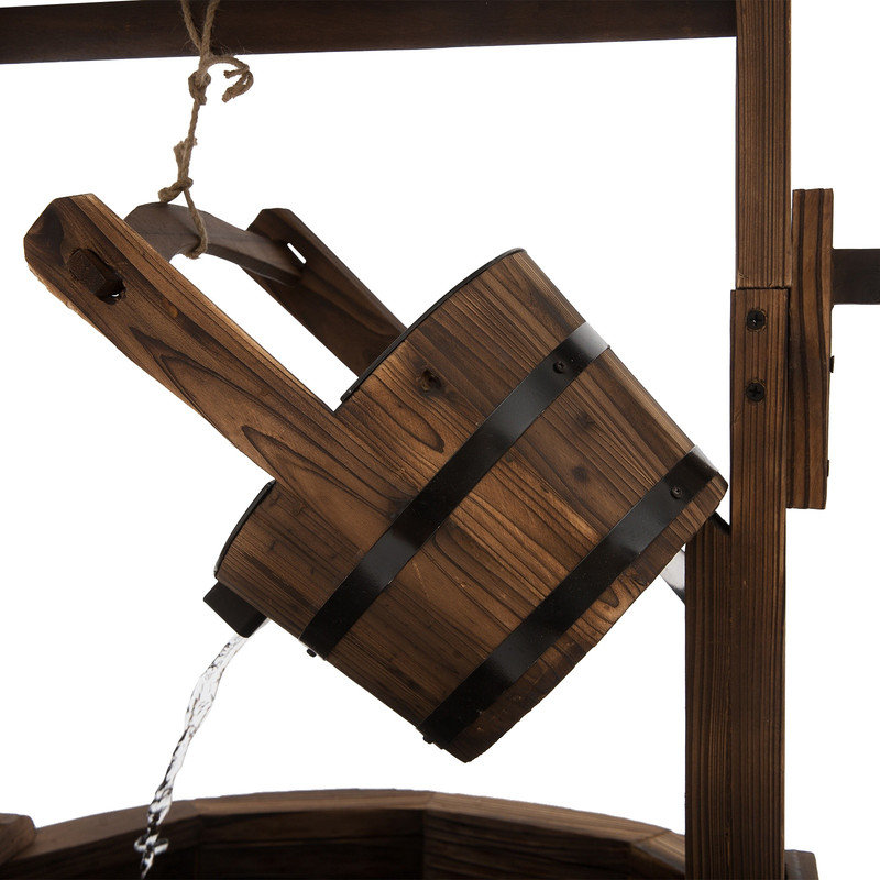 Wood Weather Resistant Urn Fountain