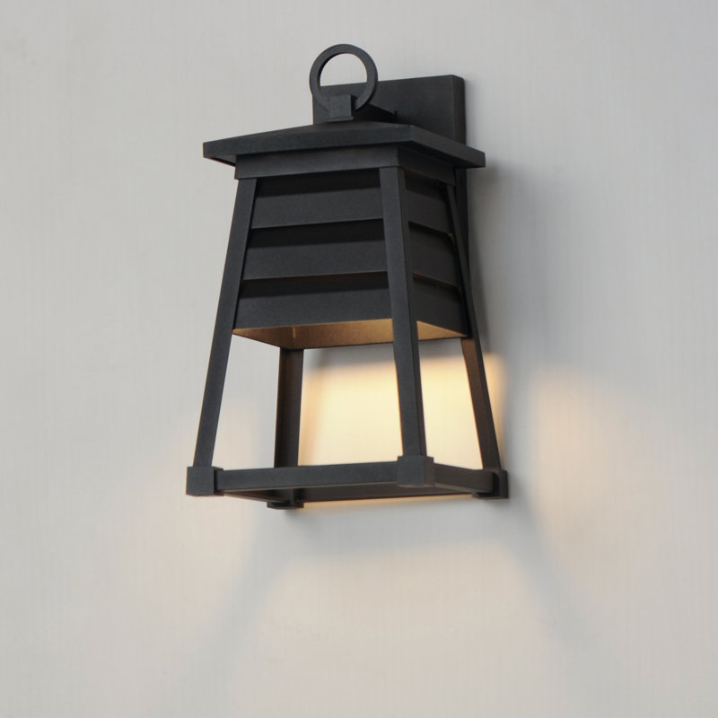 Applique murale en aluminium Renlee, Noir, H 14 po x l 7,5 po x P 8,25 po