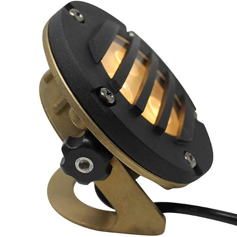 Projecteur à DEL basse tension en métal, Noir