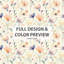 Ensemble de literie 5 pièces Teens Whimsical Florals - Ensemble de housse de couette et coussin décoratif-124208258