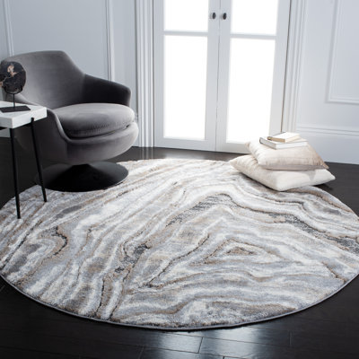 Kash Abstract Beige/Gray Area Rug