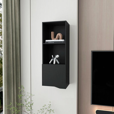 Armoire murale en wengé à une porte