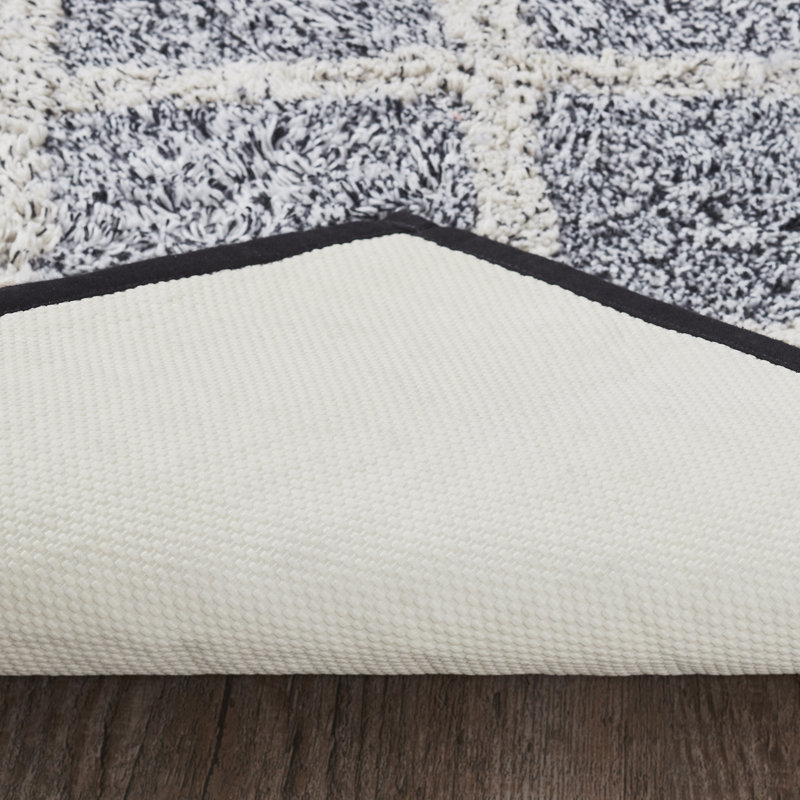 Bissen 100% Cotton Non-Slip Bath Mat, 27" W x 48" L, Denim Gray