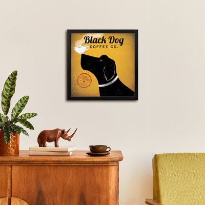 «Black Dog Coffee Co.», affiche encadrée de qualité supérieure par Ryan Fowler