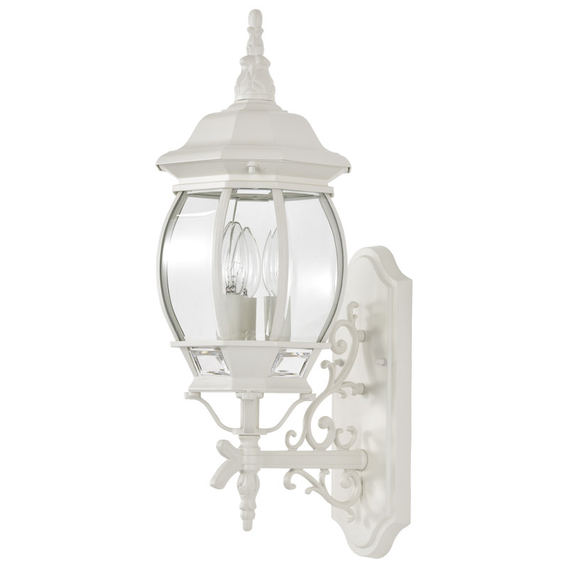 Lanterne murale d'extérieur Gillian, H 22,75 po x l 7,375 po x P 15 po, Blanc