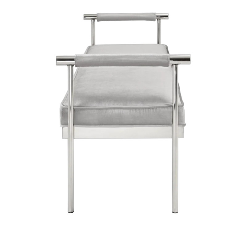 Banc rembourré en velours Torica