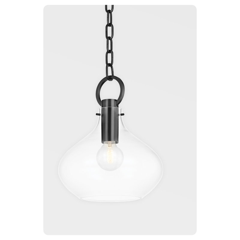 Luminaire suspendu Lina par Becki Owens, Noir, H 19,5 po x l 16,75 po x P 16,75 po