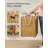 Laundry Hamper With Lid, 29.1 Gallon (110 L) Synthetic Rattan Clothes Laundry Basket With Lid And Handles, Foldable, Removable Liner