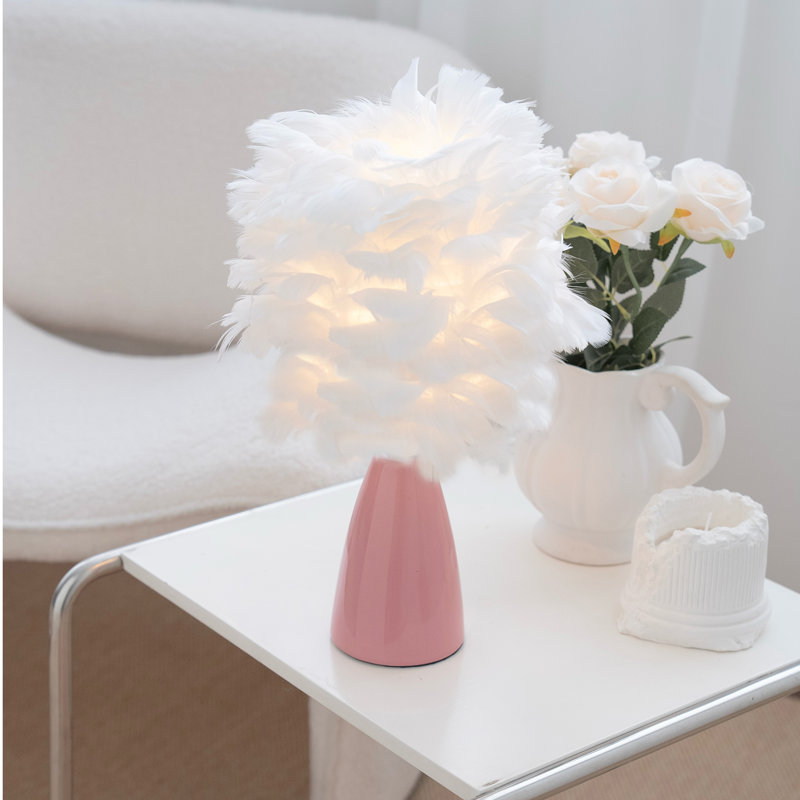 Lampe de table 14 po H, Rose