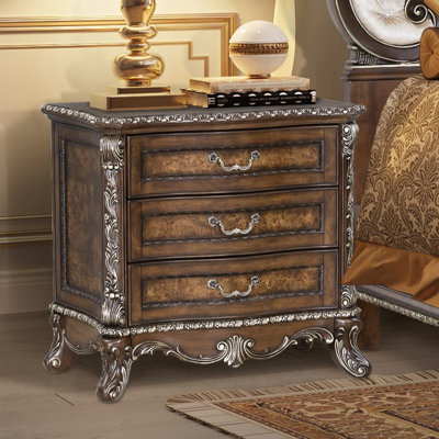 Table de chevet, finition cerisier