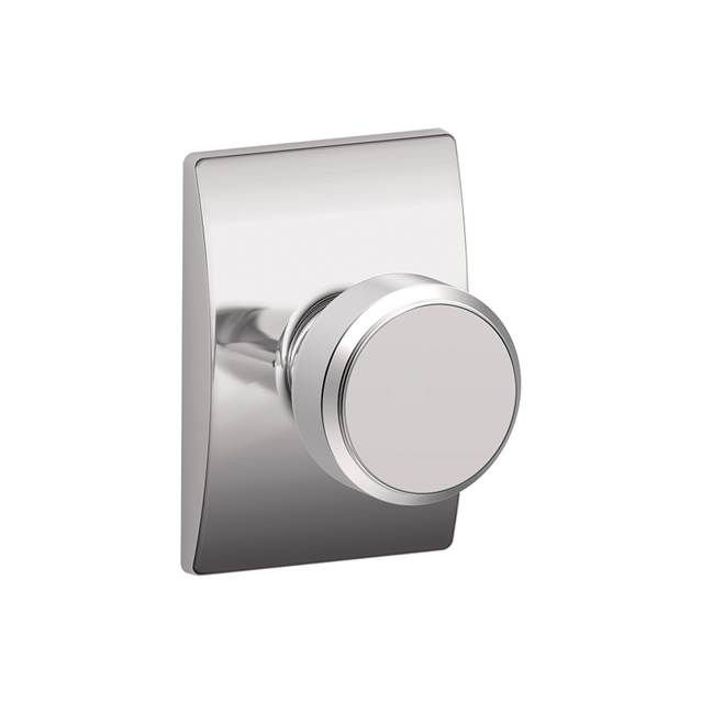 Bowery Knob with Century Trim Hall and Closet Lock Schlage 
