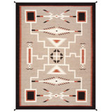 Canvello Reversible Wool Mocha Area Rug- 8'11'' X 12'