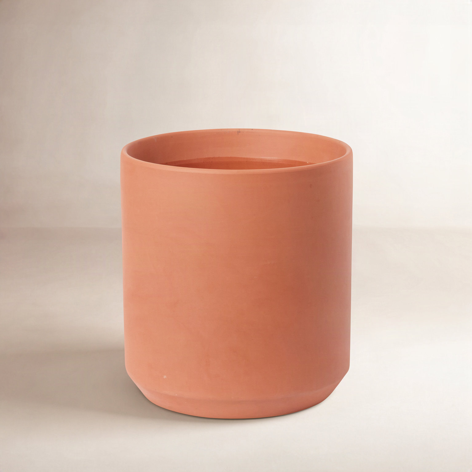 Parsons Ceramic Pot Planter, 11.75" H x 12" W x 12" D, Terracotta