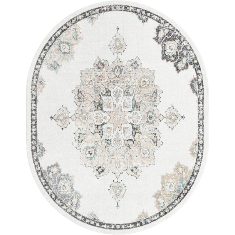 Makay Oriental Indoor Rug, Oval 7'10" x 10'